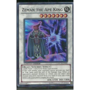 DPC5-EN002 ZEMAN THE APE KING , SUPER RARE FOIL